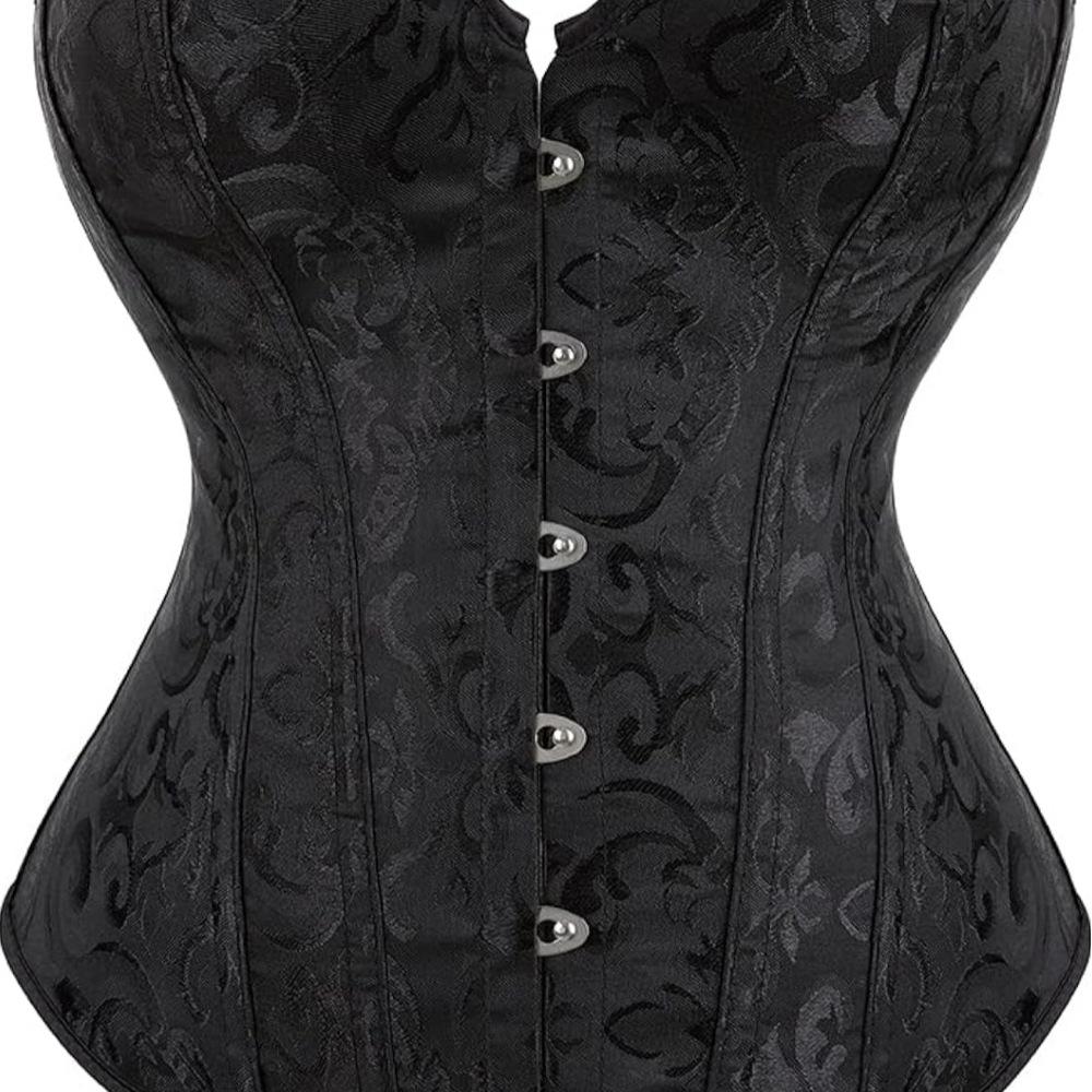 HineyBoeh Vintage Gothic Jacquard Corset